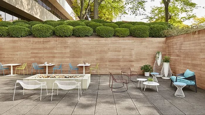 outdoor space collection by coalesse