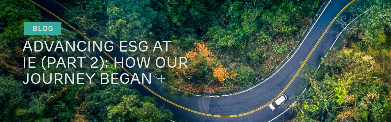 Advancing ESG at IE