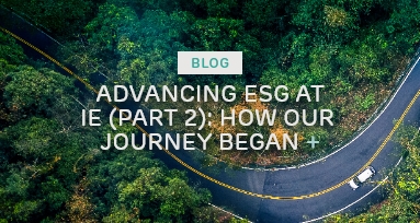 Advancing ESG at IE