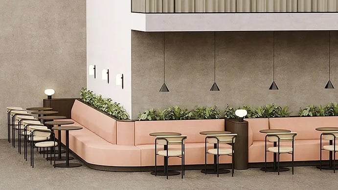 Icons of Denmark Blox seating banquette