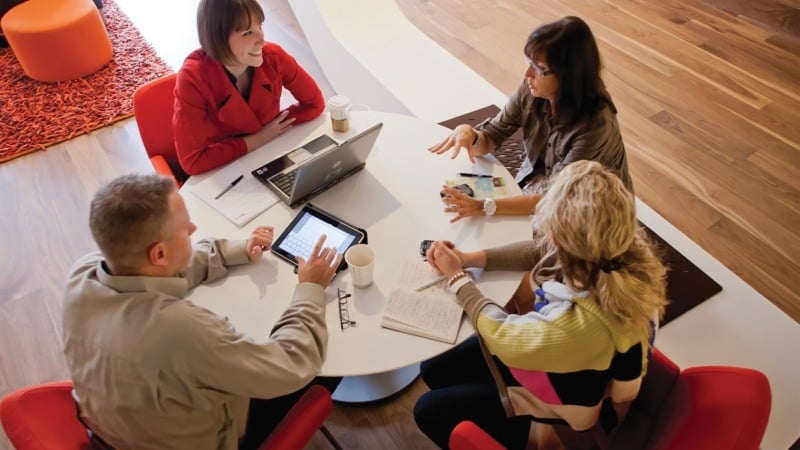 colleagues-discussing-menopause-policy-at-work