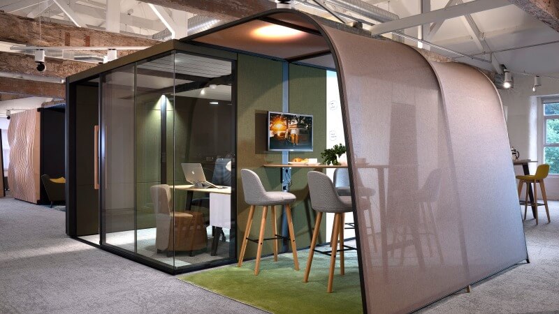 On the QT Modular Office Phone Booth & Pods - Steelcase